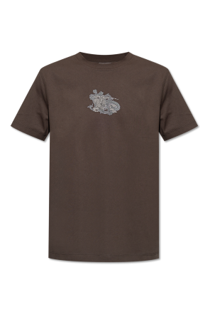 Czarny T-shirt z logo Burberry - Vitkac Polska